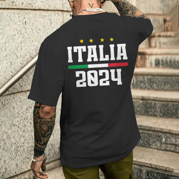 Italien 2024 Italien Flagge Urlaub Reise T-Shirt mit Rückendruck Geschenke für Ihn