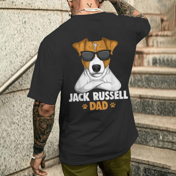 Jack Russell Terrier Dad Dog T-Shirt mit Rückendruck Geschenke für Ihn