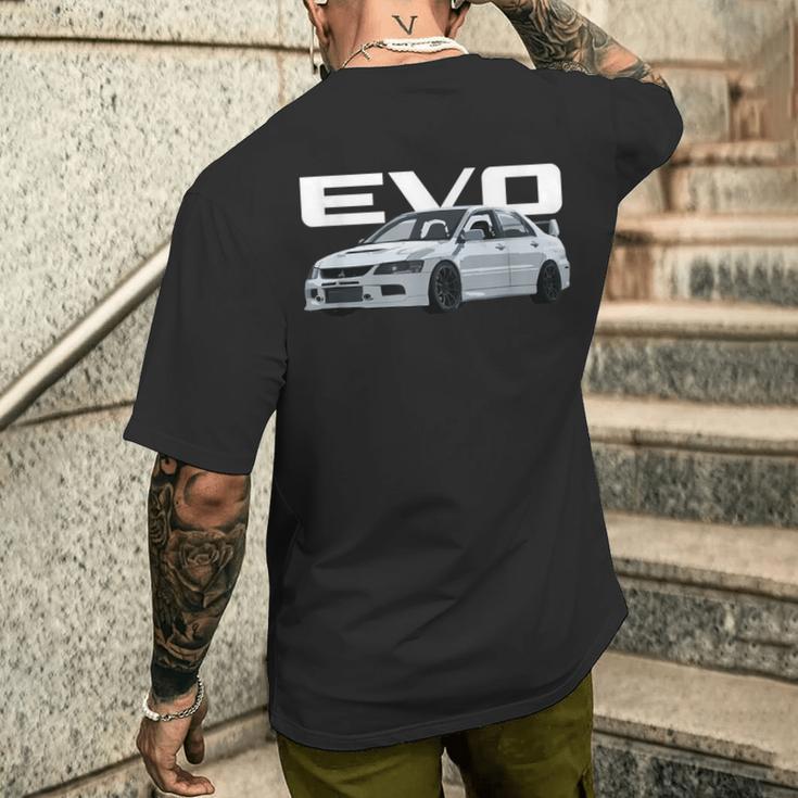 Jdm Auto Evo T-Shirt mit Rückendruck Geschenke für Ihn