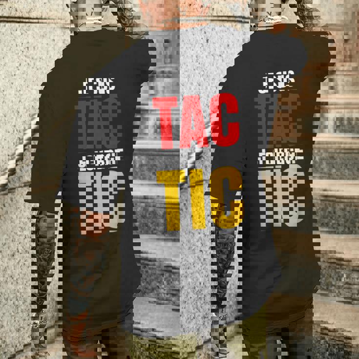 Je Suis Tac Je Cherche Tic Duo Tic Et Tac Deguisement Deux T-shirt imprimé au dos Cadeaux pour lui