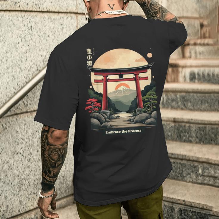 Kaizen Ist Ein Japanischer Begriff Der Continuous T-Shirt mit Rückendruck Geschenke für Ihn