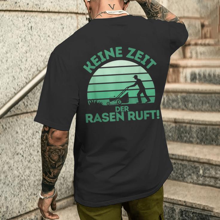 Keine Zeit Der Rasen Ruft T-Shirt mit Rückendruck Geschenke für Ihn