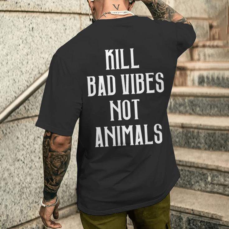 Kill Badibes Not Animalsegan T-Shirt mit Rückendruck Geschenke für Ihn