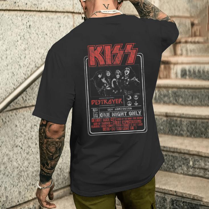 Kiss Nur Eine Nacht T-Shirt mit Rückendruck Geschenke für Ihn