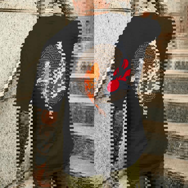 Koi Carp Fish Japanese Men's T-shirt Back Print | Seseable CA