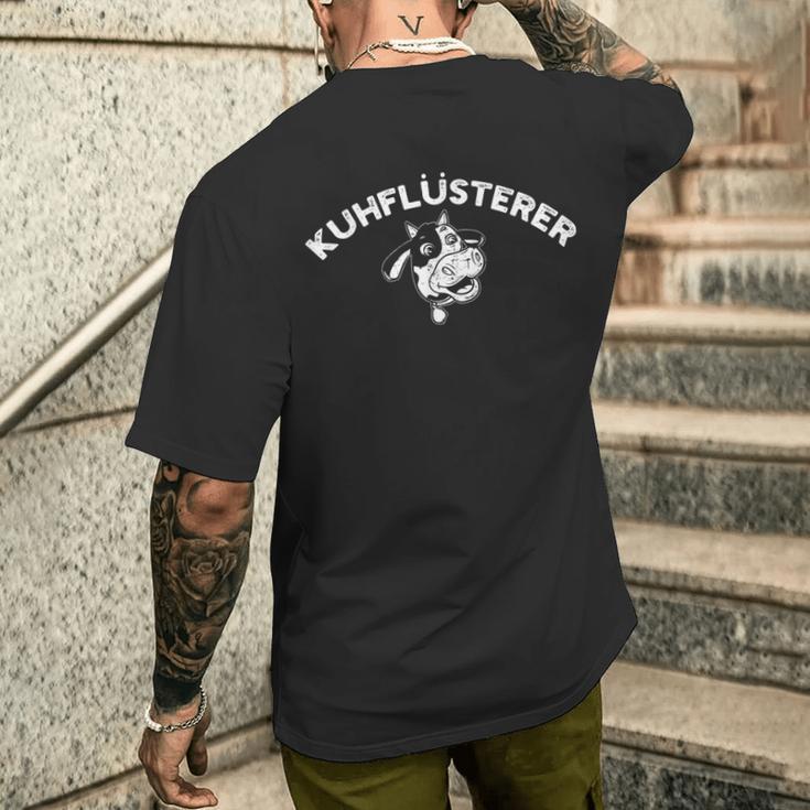 Kuhflüsterer Kühe Muh T-Shirt mit Rückendruck Geschenke für Ihn