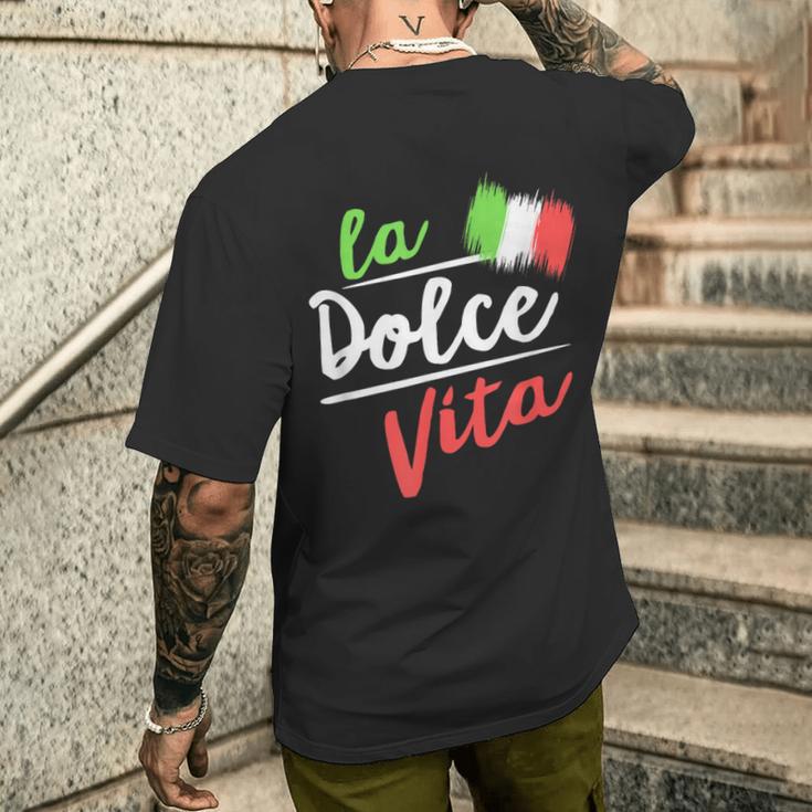 La Dolceita I Italian Lifestyle T-Shirt mit Rückendruck Geschenke für Ihn