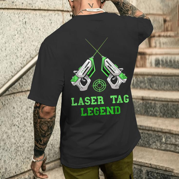 Laser Tag Legend Lasertag Player Indoor Game Sports Team T-Shirt mit Rückendruck Geschenke für Ihn