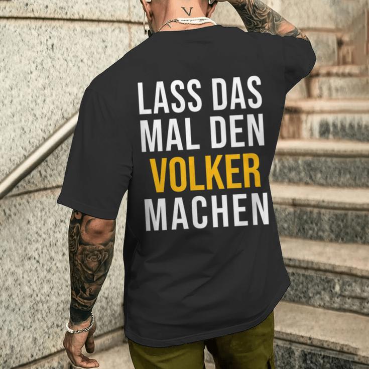 Lass Das Mal Denolker Machenorname Name T-Shirt mit Rückendruck Geschenke für Ihn