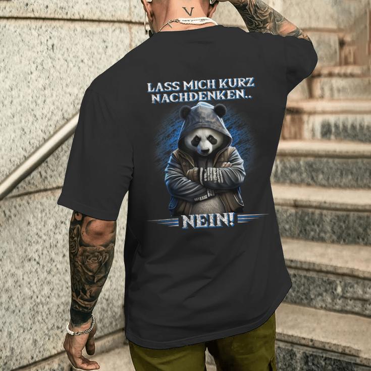 Lass Mich Nachdenk Lass Mich Kurzdenken German Langu T-Shirt mit Rückendruck Geschenke für Ihn