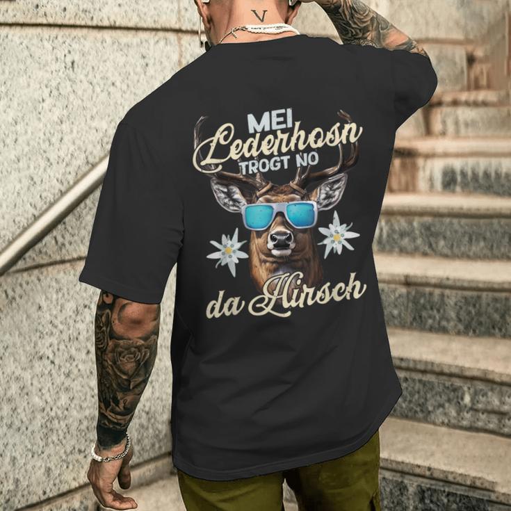 Lausbua Costume Oktoberfest Deer T-Shirt mit Rückendruck Geschenke für Ihn