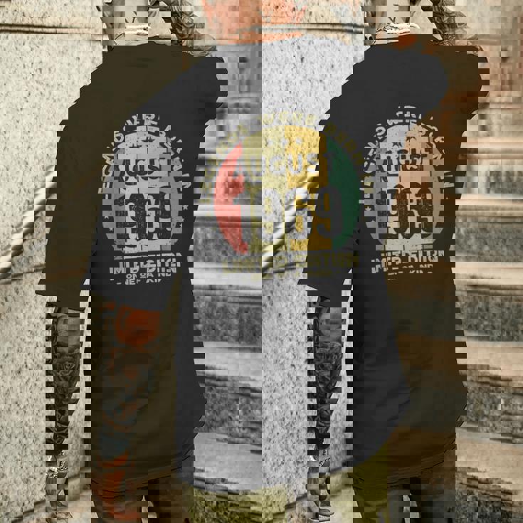 Le Leggende Sono Nate A Agosto 1969 Compleanno T-shirt da uomo con stampa posteriore Regalos para él