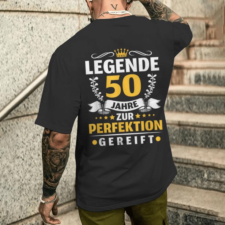 Legende 50 Jahre Zur Perfektion Gereift 50Th Birthday T-Shirt mit Rückendruck Geschenke für Ihn