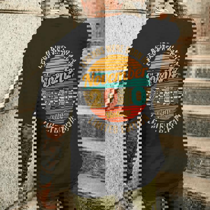 Leggende Sono Nate Nel A Novembre 2010 13 Compleanno Anni T-shirt da uomo con stampa posteriore Regalos para él