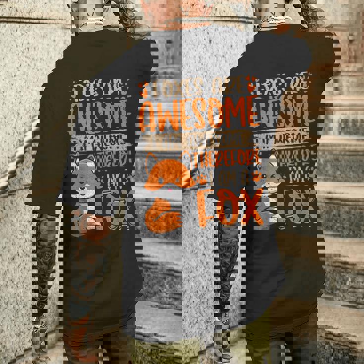 Leolpi Sono Un Amante Fantastico Graphic Fox T-shirt da uomo con stampa posteriore Regalos para él