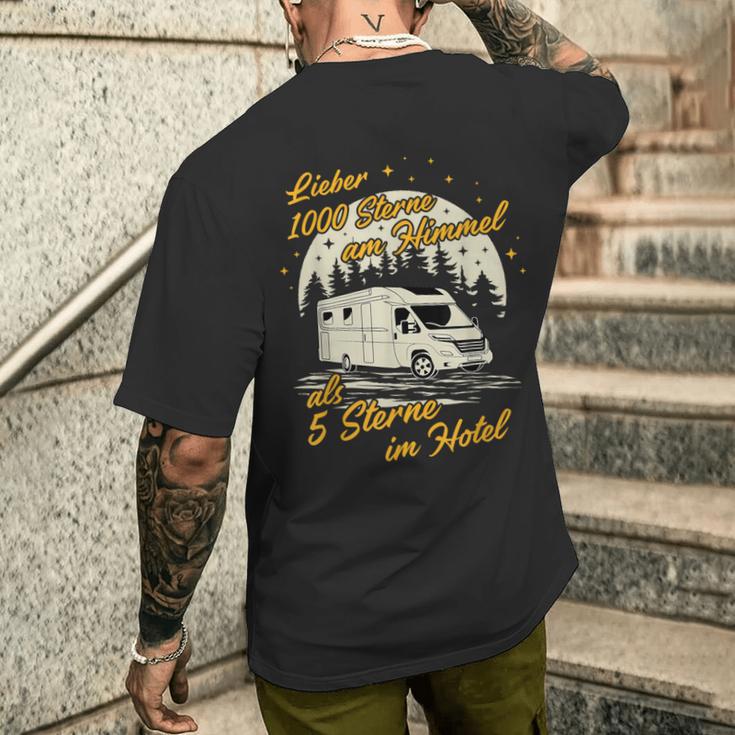 Lieber 1000 Sterne Am Himmel Caravan Camper Motorhome T-Shirt mit Rückendruck Geschenke für Ihn