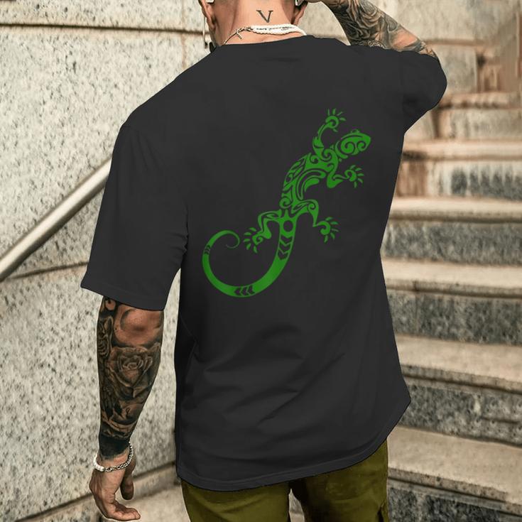 Lizard Print Gecko Animal T-Shirt mit Rückendruck Geschenke für Ihn