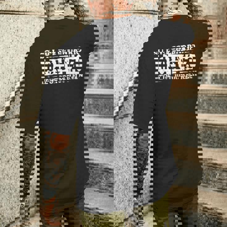 Lorenzo Nombre Gracioso Diciendo Lorenzo Camiseta Hombre Estampado Espalda Regalos para él