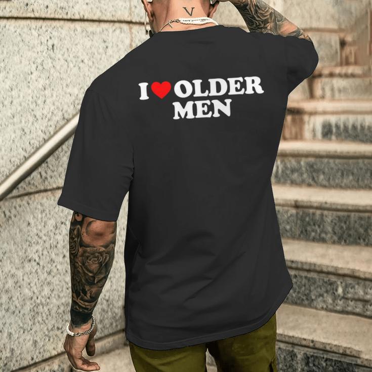 I Love Older T-Shirt mit Rückendruck Geschenke für Ihn