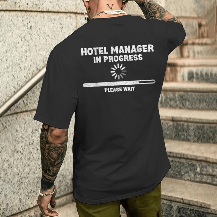 Lustige Hotelmanager Zitate Hotelmanager Job Witze T-Shirt mit Rückendruck Geschenke für Ihn