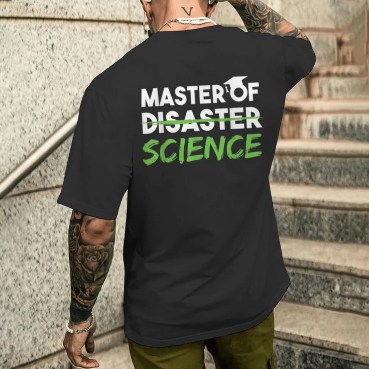 Master Of Science Uni Graduation Master T-Shirt mit Rückendruck Geschenke für Ihn