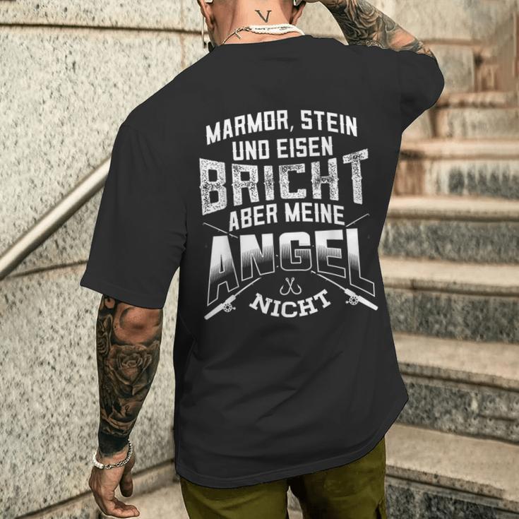 Meine Angel Bricht Nicht Angler T-Shirt mit Rückendruck Geschenke für Ihn