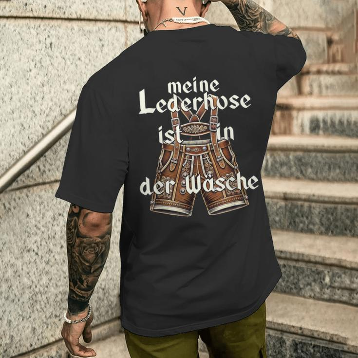 Meine Lederhose Ist In Der Wäsche Oktoberfest Costume T-Shirt mit Rückendruck Geschenke für Ihn