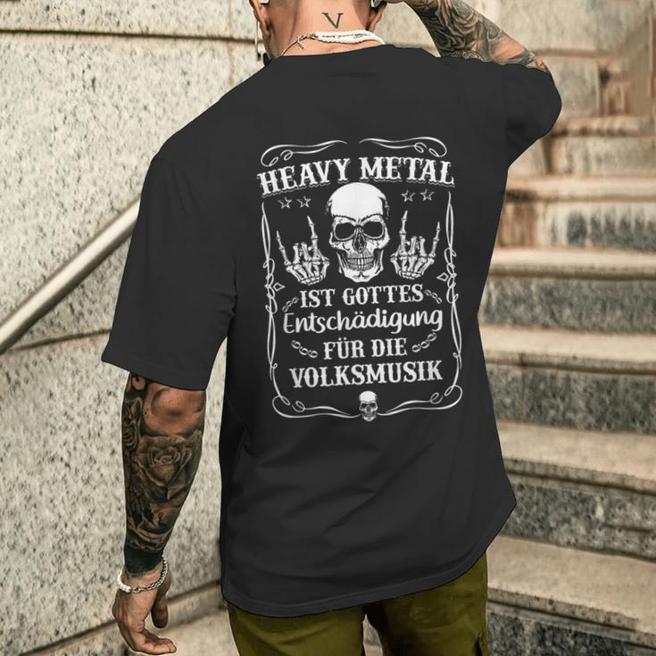 Metal Metalfan Rocker Biker Folk Music Heavy Metal T-Shirt mit Rückendruck Geschenke für Ihn