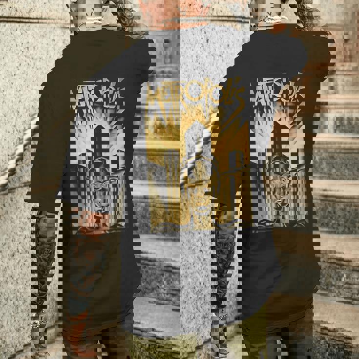 Metropolis 1927 Fritz Lang Classico Film Di Fantascienza T-shirt da uomo con stampa posteriore Regalos para él