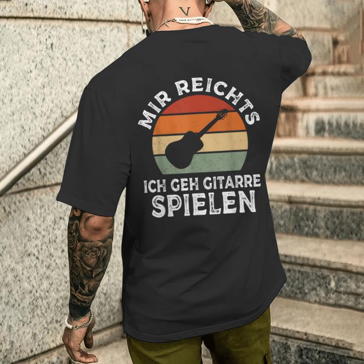 Mir Reichts Ich Geh Gitarre Spielenintage Retro T-Shirt mit Rückendruck Geschenke für Ihn