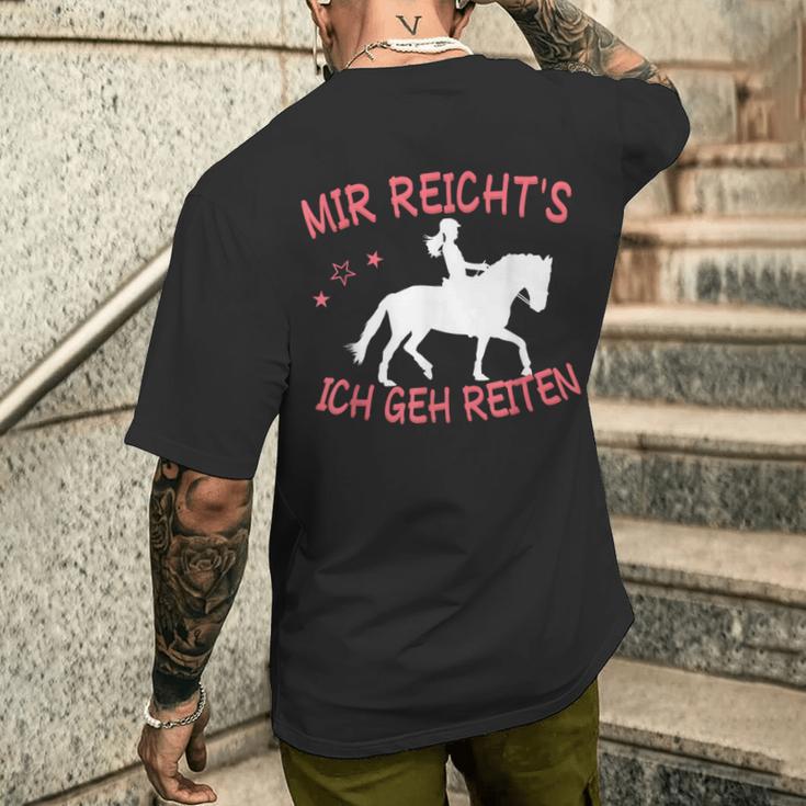 Mir Reicht's Ich Geh Reiten T-Shirt mit Rückendruck Geschenke für Ihn