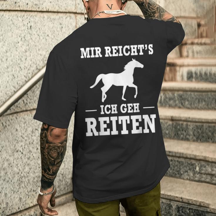 Mir Reicht's Ich Geh Riten Slogan T-Shirt mit Rückendruck Geschenke für Ihn