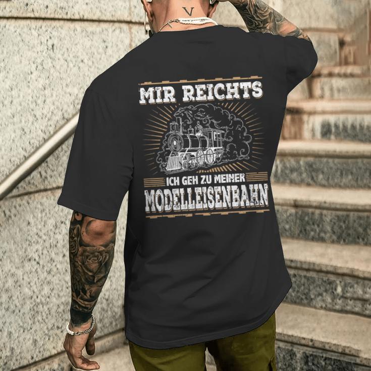 Mir Reichts Ich Geh Zu Meiner Model Railway T-Shirt mit Rückendruck Geschenke für Ihn