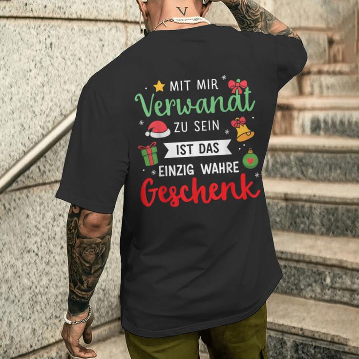 Mit Mirerwandt Einzig Wahre Weihnachten T-Shirt mit Rückendruck Geschenke für Ihn