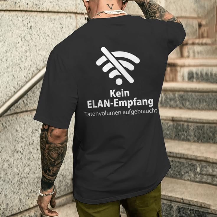 Mobile Phone Kein Elan Receipt Tatenvolumen Aufwo T-Shirt mit Rückendruck Geschenke für Ihn