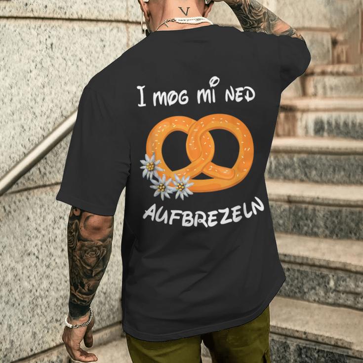 With I Mog Mi Ned Aufbrezeln Pretzel Party Costume T-Shirt mit Rückendruck Geschenke für Ihn