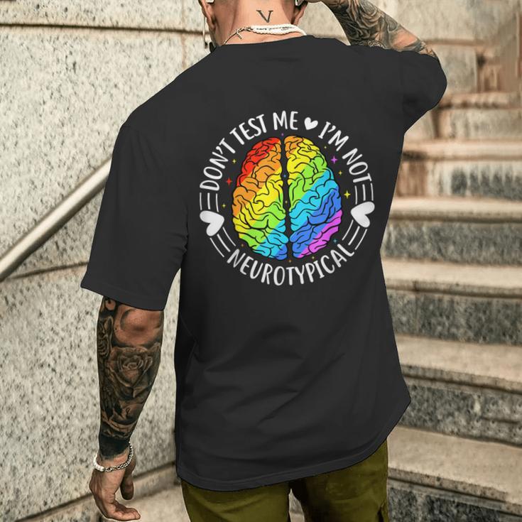 Neurodiversity Neurodivers T-Shirt mit Rückendruck Geschenke für Ihn