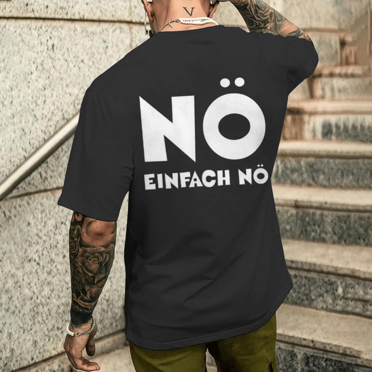 Nö Einfach Nö Slogan Nager Office Fun & School T-Shirt mit Rückendruck Geschenke für Ihn