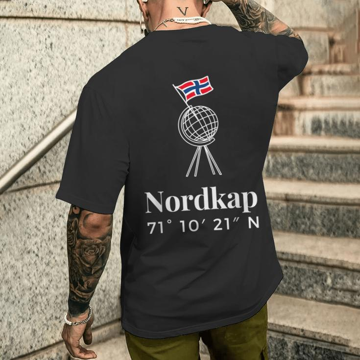 Nordkap Coordinates T-Shirt mit Rückendruck Geschenke für Ihn