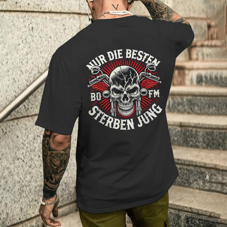 Nur Die Besten Die Jung Biker Statement Rocker T-Shirt mit Rückendruck Geschenke für Ihn