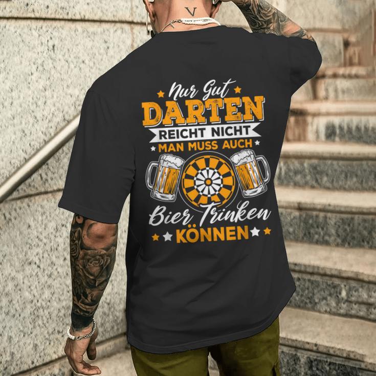 Nur Gut Darten Reich T-Shirt mit Rückendruck Geschenke für Ihn