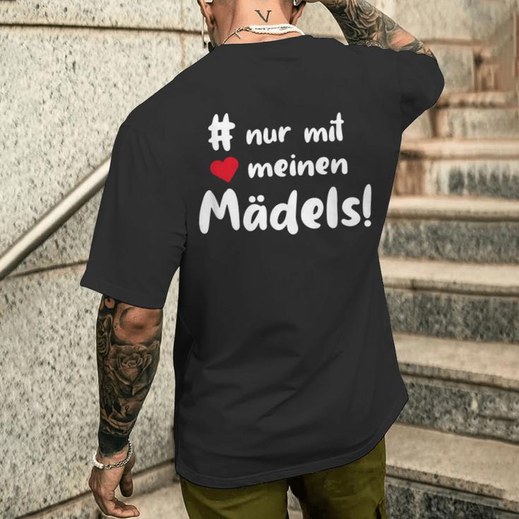 Nur Mit Meine Mädels Stammtischerein Clique Group T-Shirt mit Rückendruck Geschenke für Ihn