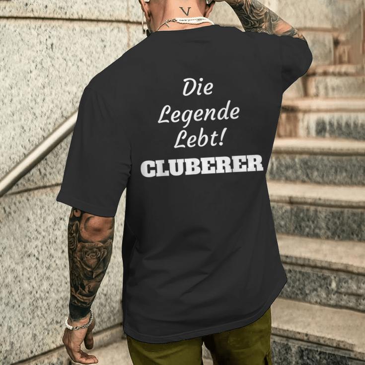 Nuremberg Die Legende Lebt Cluberer Fans Football Red T-Shirt mit Rückendruck Geschenke für Ihn