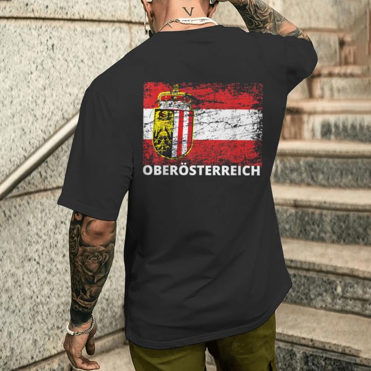 Oberösterreich OberösterreicherIn Österreich Pride Oö S T-Shirt mit Rückendruck Geschenke für Ihn