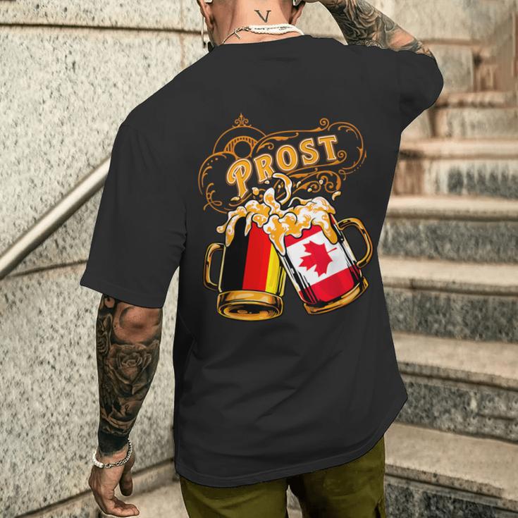 Oktoberfest Wiesn Prost Deutschland Canada T-Shirt mit Rückendruck Geschenke für Ihn