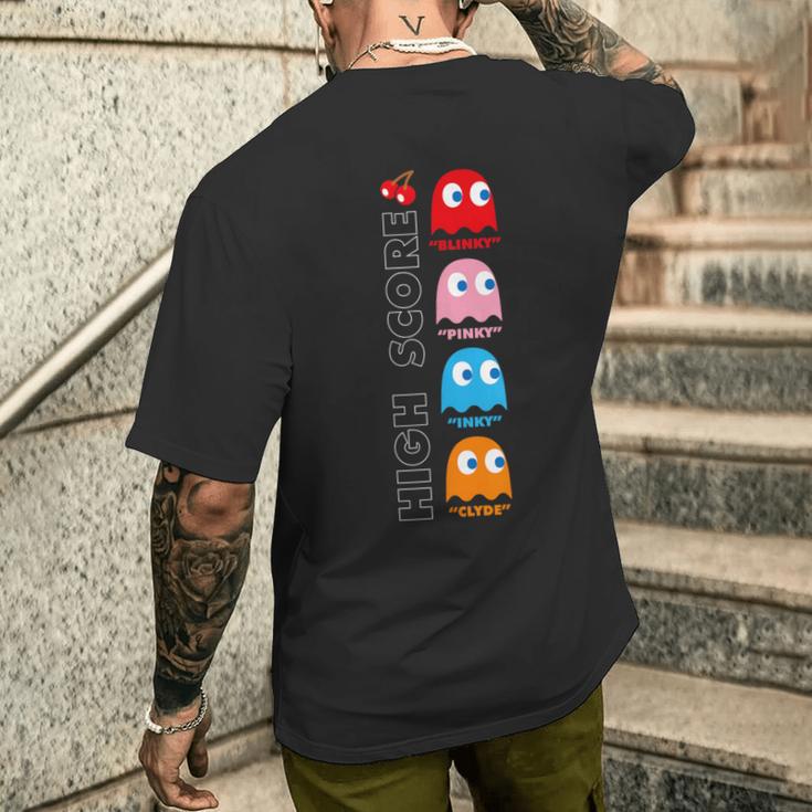 Pac-Man T-Shirt mit Rückendruck Geschenke für Ihn