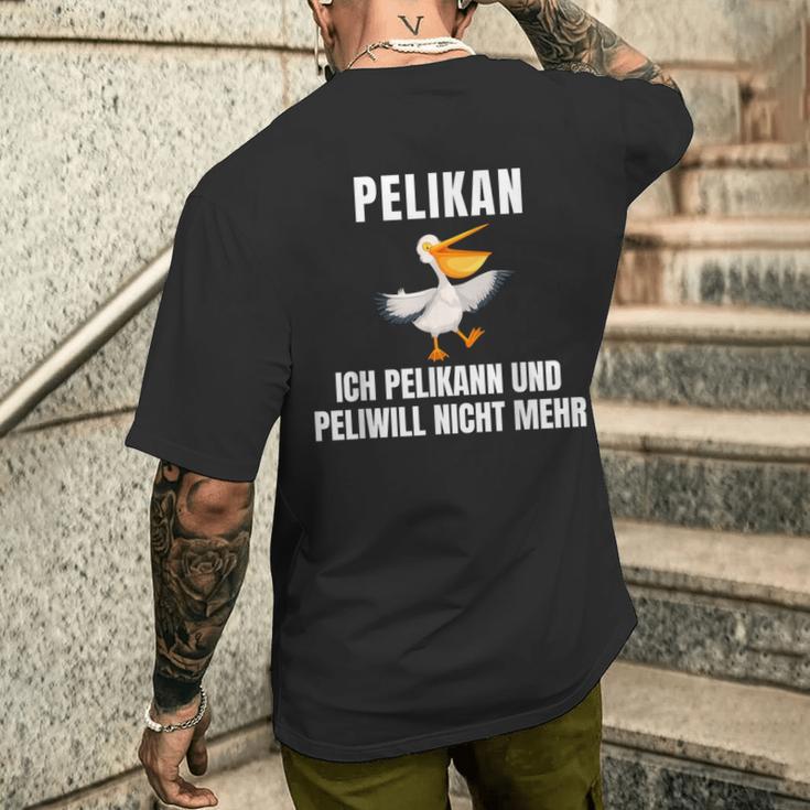 Pelikann Und Peliwill Nicht Mehr T-Shirt mit Rückendruck Geschenke für Ihn