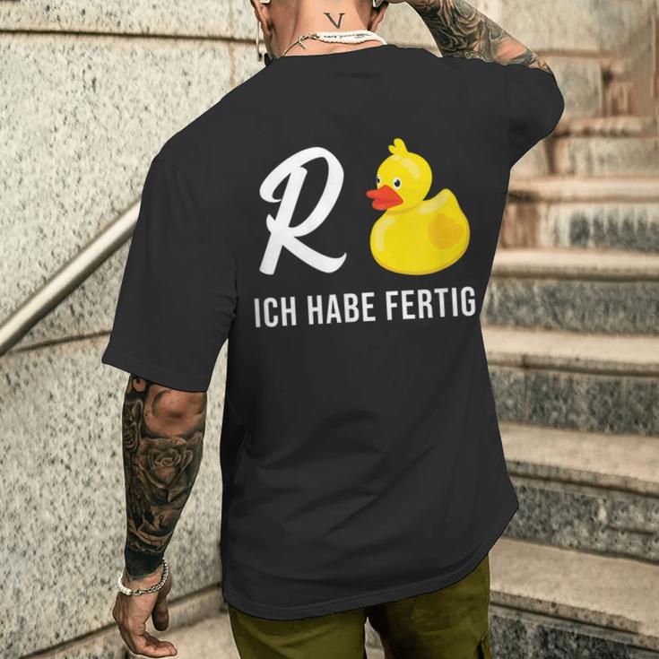 Pensioner Retirement Ich Habe Fertig Retirement T-Shirt mit Rückendruck Geschenke für Ihn