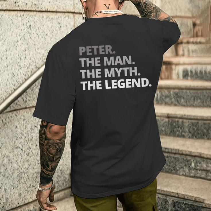 Peter Slogan T-Shirt mit Rückendruck Geschenke für Ihn