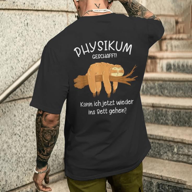 Physikum Geschafft T-Shirt mit Rückendruck Geschenke für Ihn